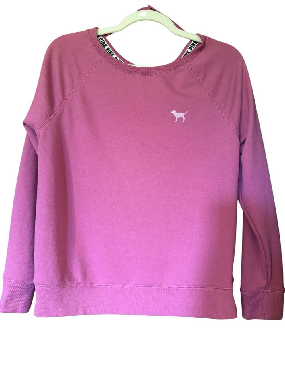 Victoria's Secret PINK Open Cutout Back Crewneck Pullover Sweatshirt